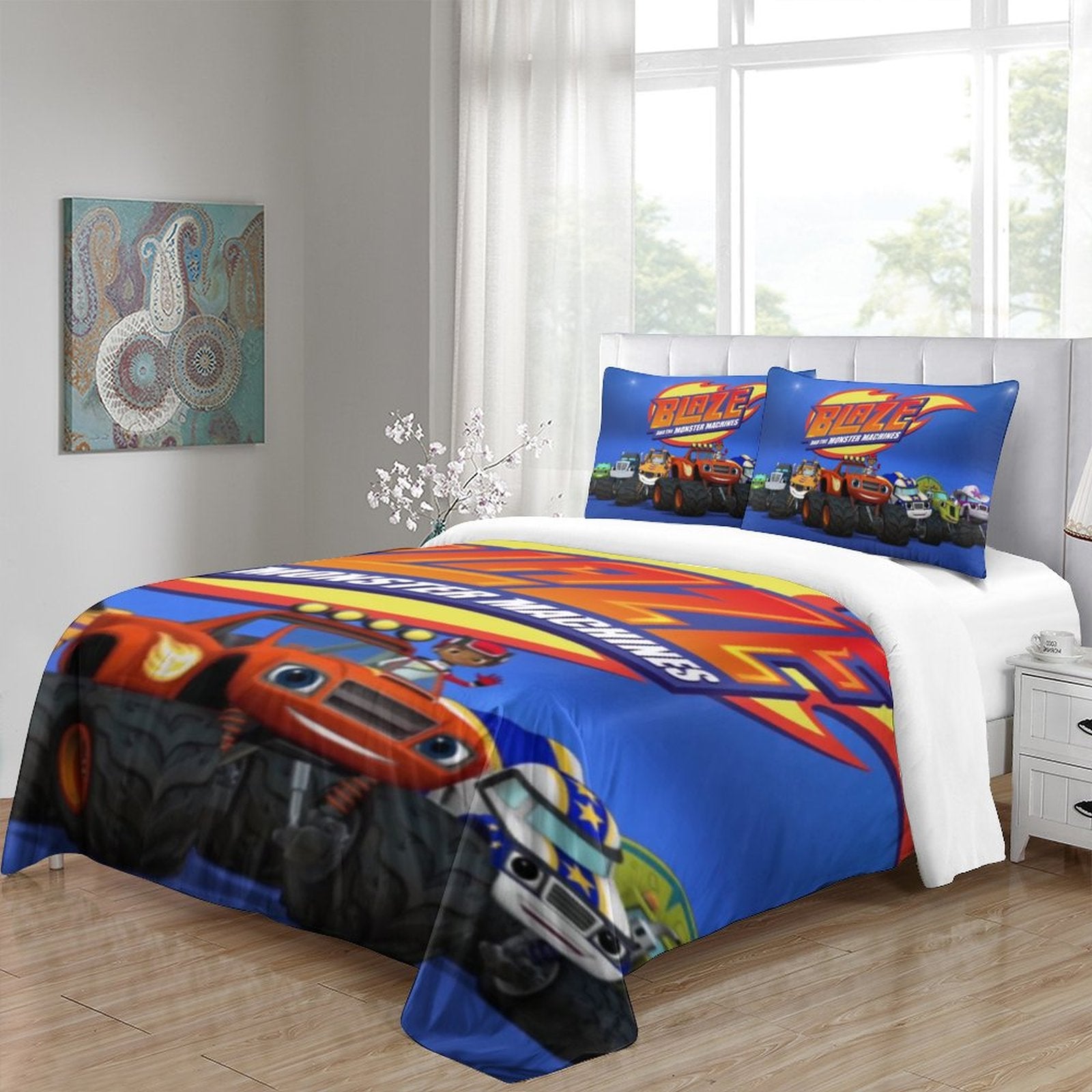 Blaze and the Monster Machines Bedding Set Quilt Duvet Cover Without Filler