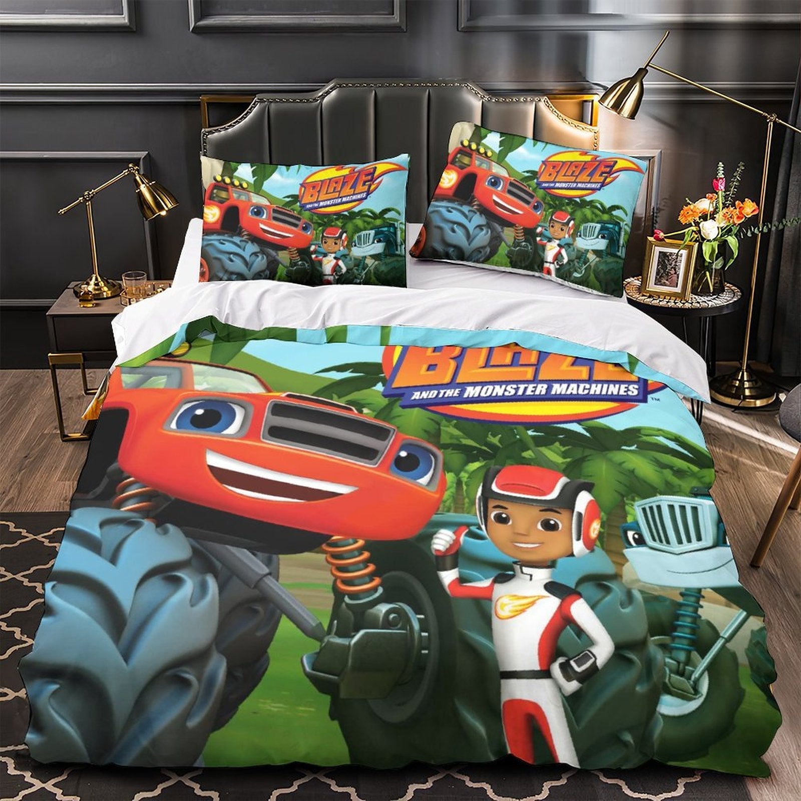 Blaze and the Monster Machines Bedding Set Quilt Duvet Cover Without Filler
