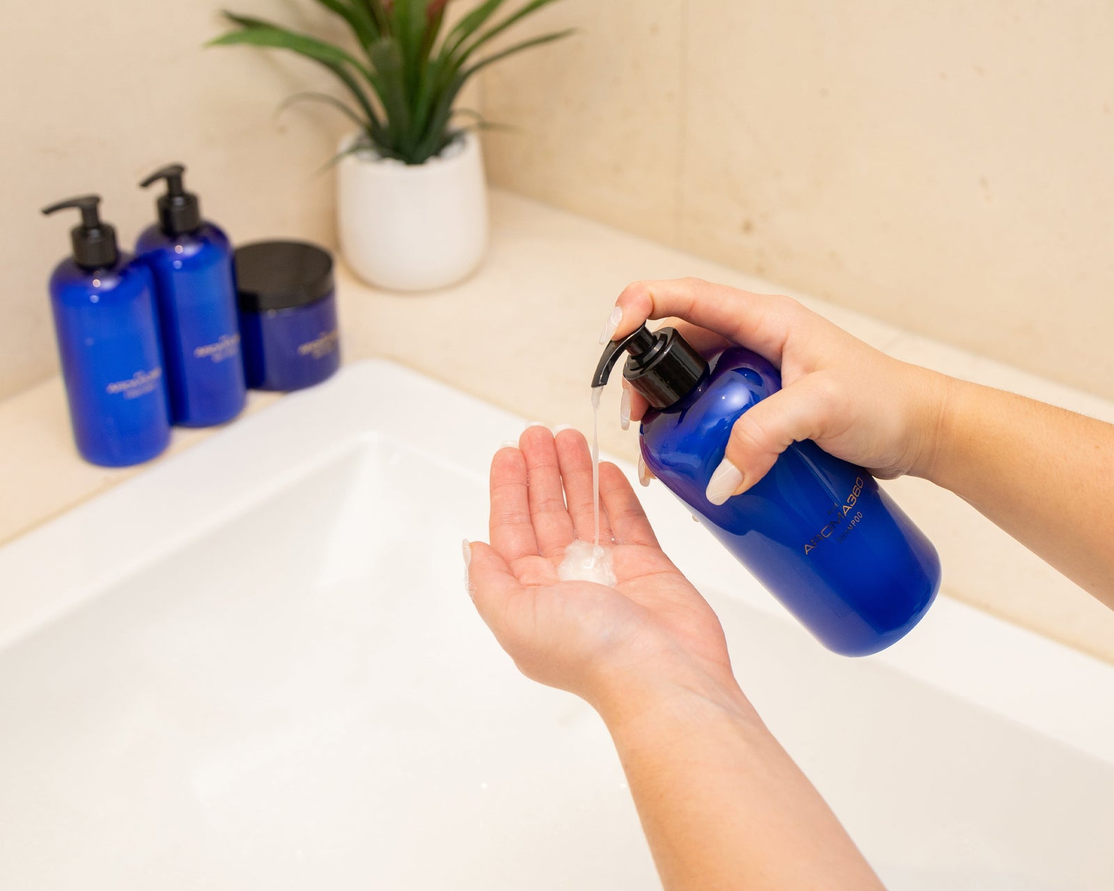 Blue Hair Conditioner Pure Luxury Fragrance