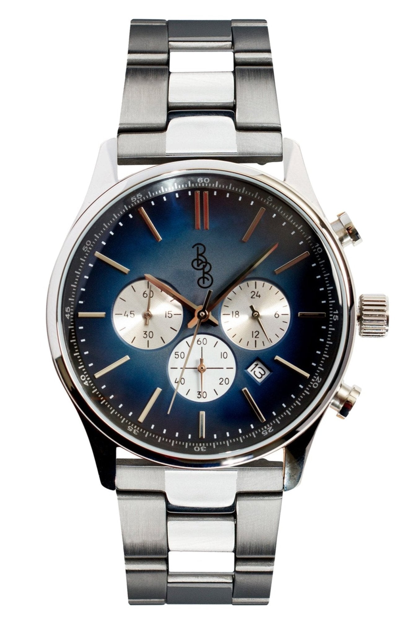 Blue Retro Chronograph Watch