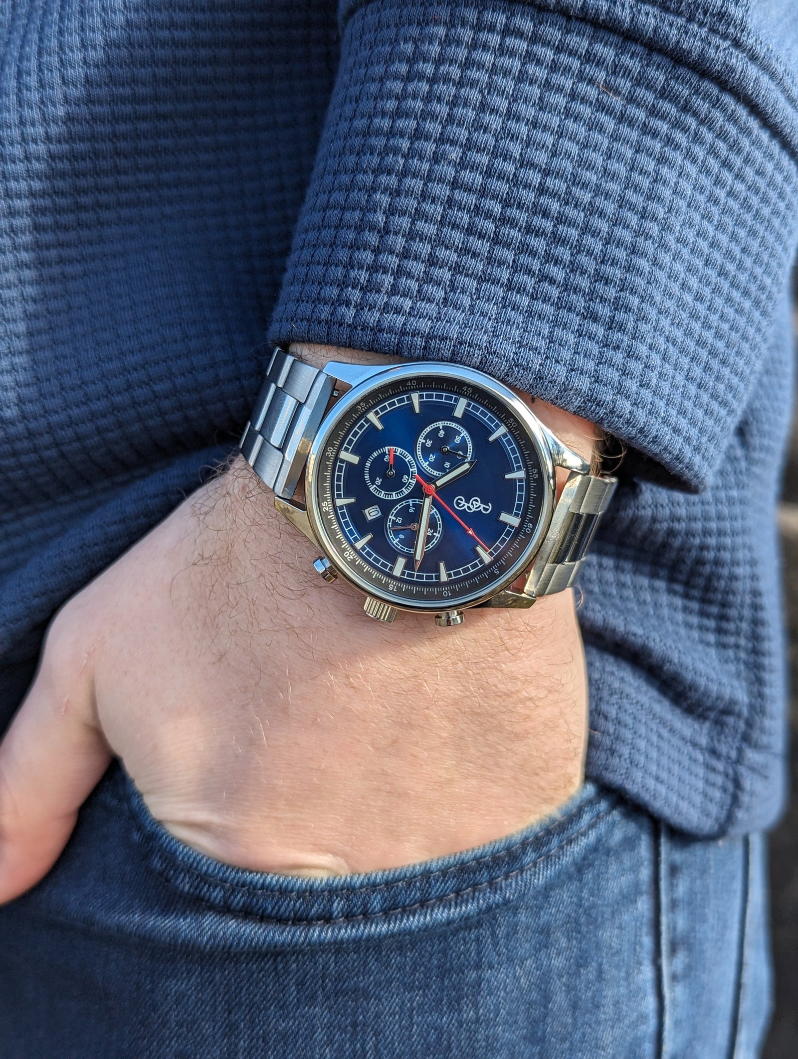 Blue Sport Chronograph Watch