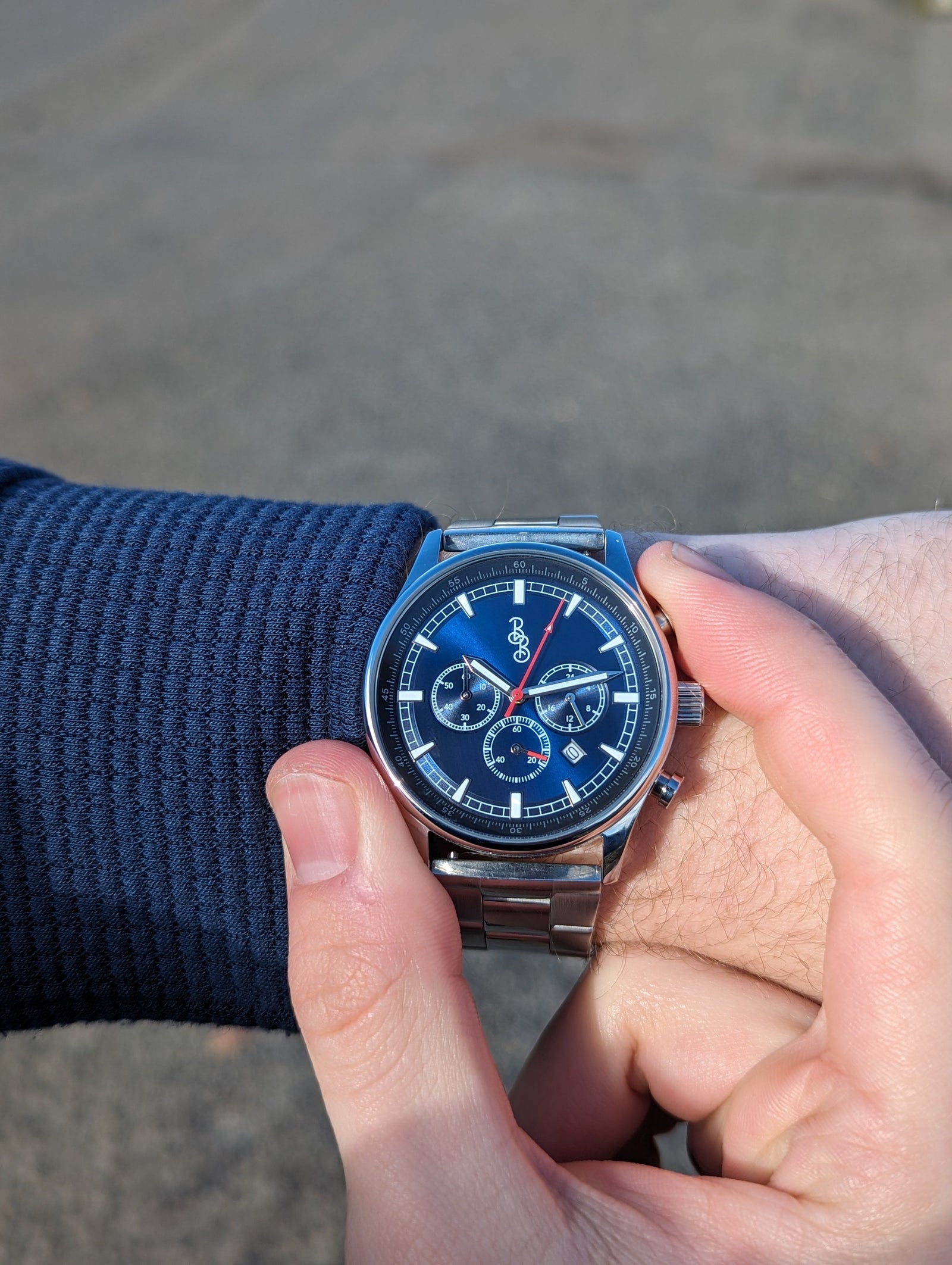 Blue Sport Chronograph Watch