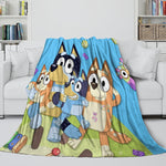 Bluey Blanket Pattern Flannel Kids Throw Room Decoration
