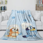 Bluey Blanket Pattern Flannel Kids Throw Room Decoration