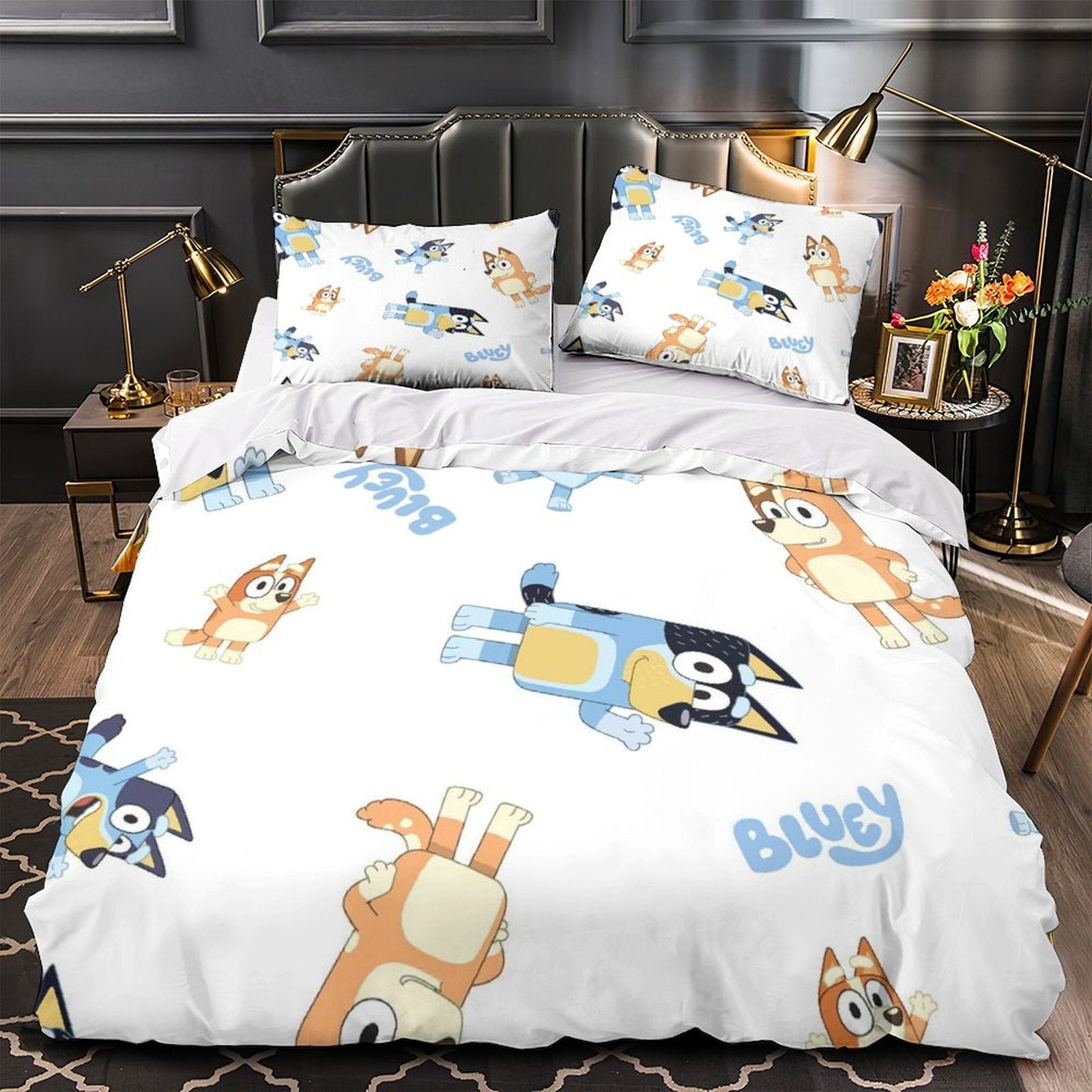 Bluey Duvet Cover Kids Bedding Set Without Filler Room Decoration