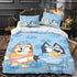 Bluey Duvet Cover Kids Bedding Set Without Filler Room Decoration