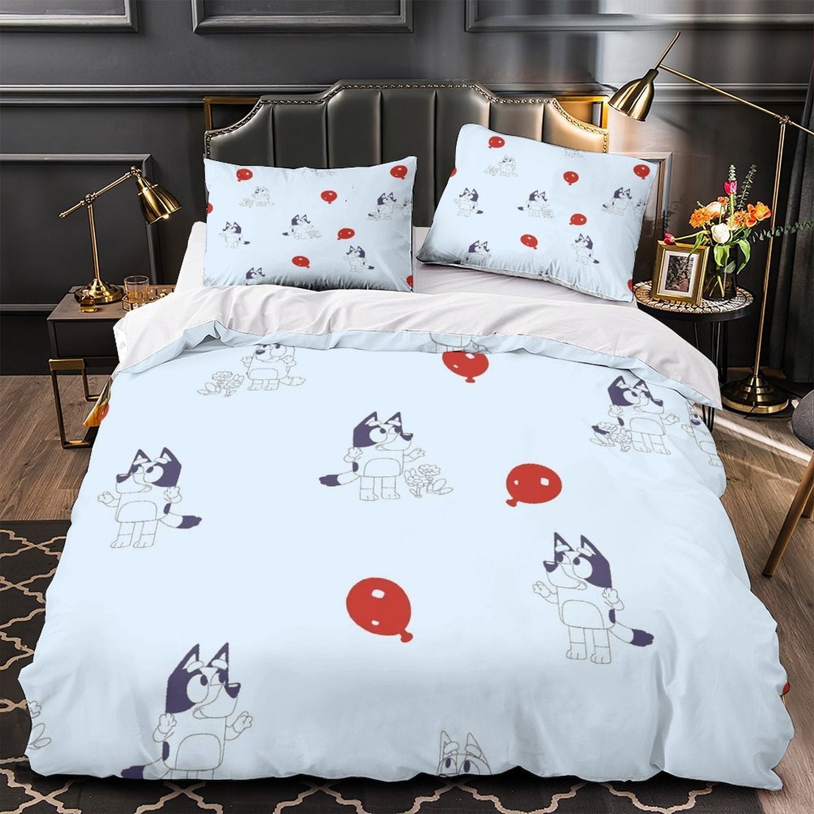 Bluey Duvet Cover Kids Bedding Set Without Filler Room Decoration