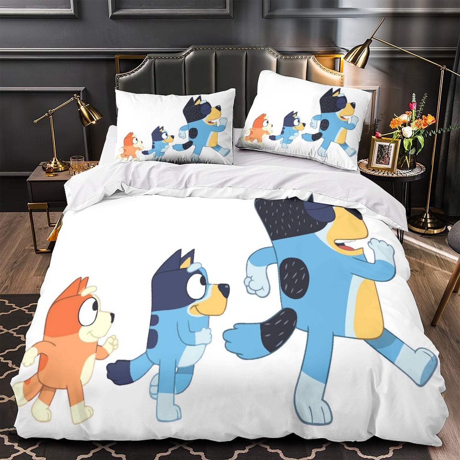 Bluey Duvet Cover Kids Bedding Set Without Filler