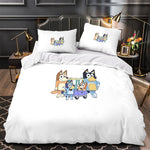 Bluey Duvet Cover Kids Bedding Set Without Filler