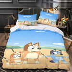 Bluey Duvet Cover Pattern Bedding Set Without Filler