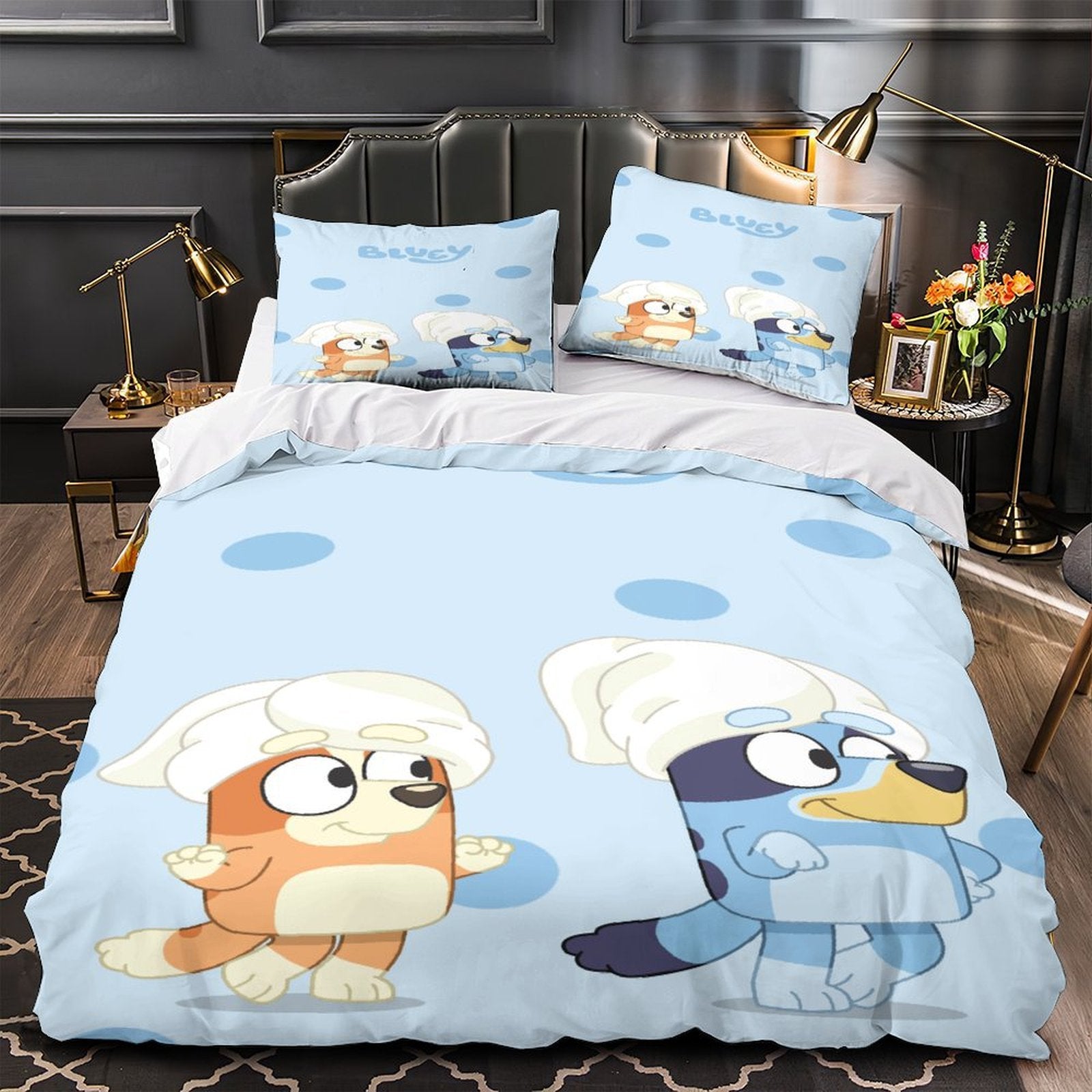 Bluey Duvet Cover Pattern Bedding Set Without Filler