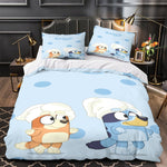 Bluey Duvet Cover Pattern Bedding Set Without Filler
