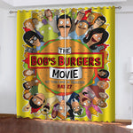 Bob's Burgers The Movie Curtains Blackout Window Drapes