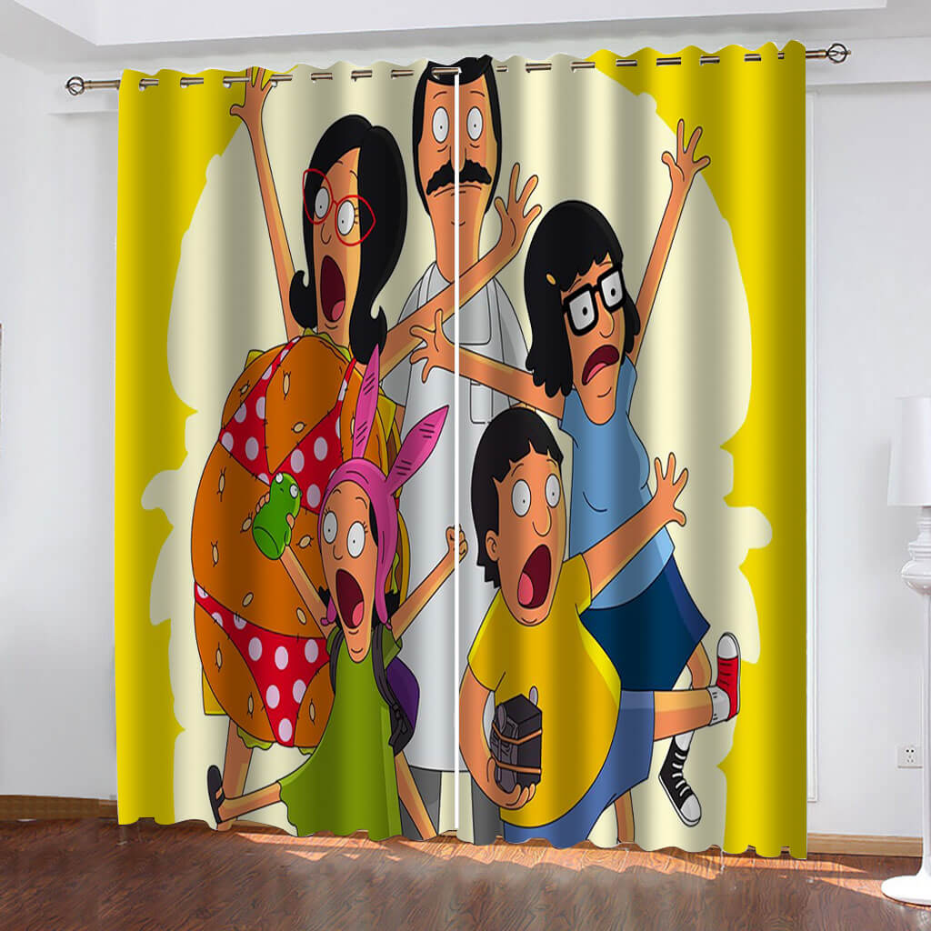 Bob's Burgers The Movie Curtains Blackout Window Drapes