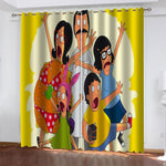 Bob's Burgers The Movie Curtains Blackout Window Drapes