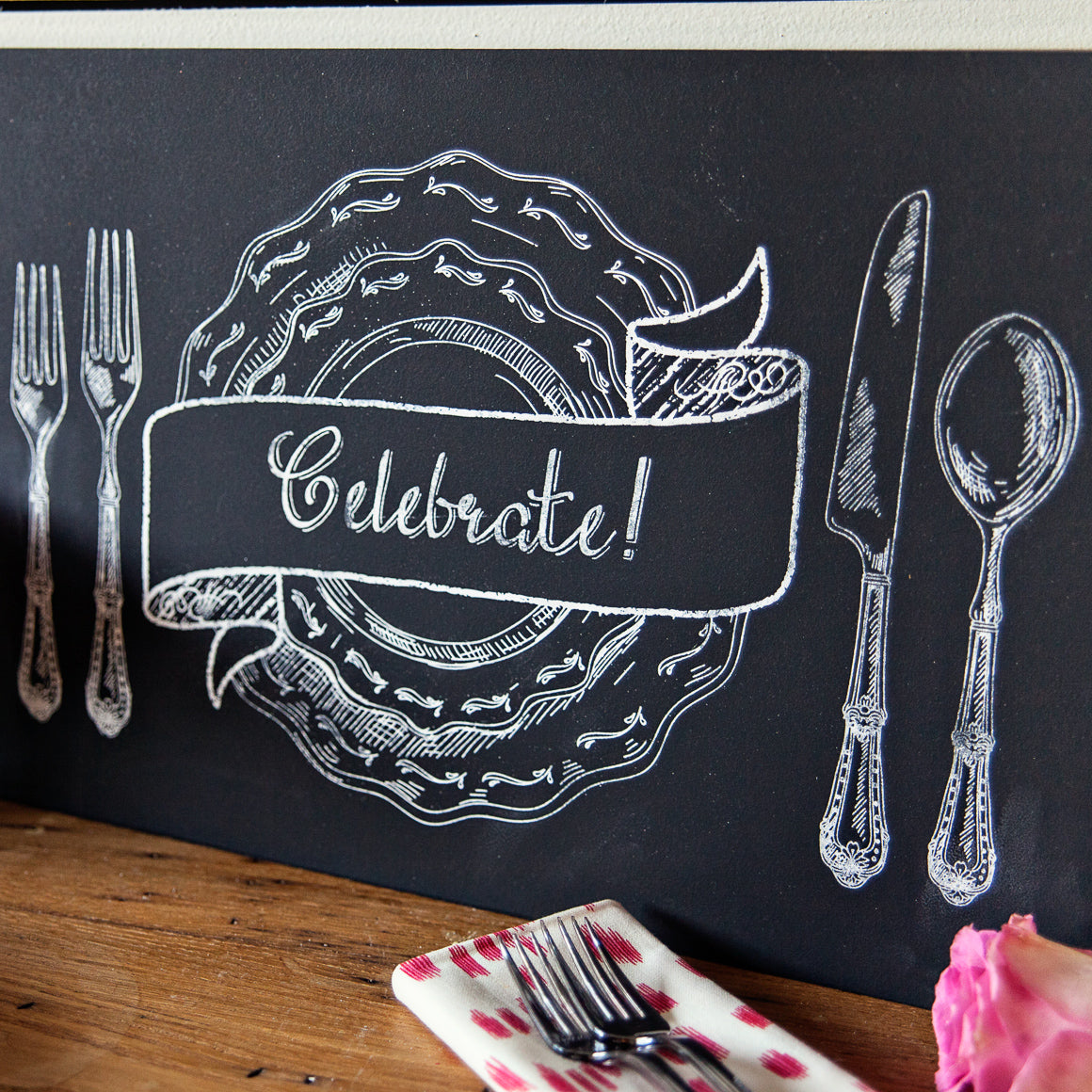 Place Setting Bon Appetit - Mesh Stencil 18x12