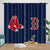 Boston Red Sox Curtains Blackout Window Drapes Room Decoration