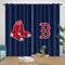 Boston Red Sox Curtains Blackout Window Drapes Room Decoration