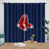 Boston Red Sox Curtains Blackout Window Drapes Room Decoration