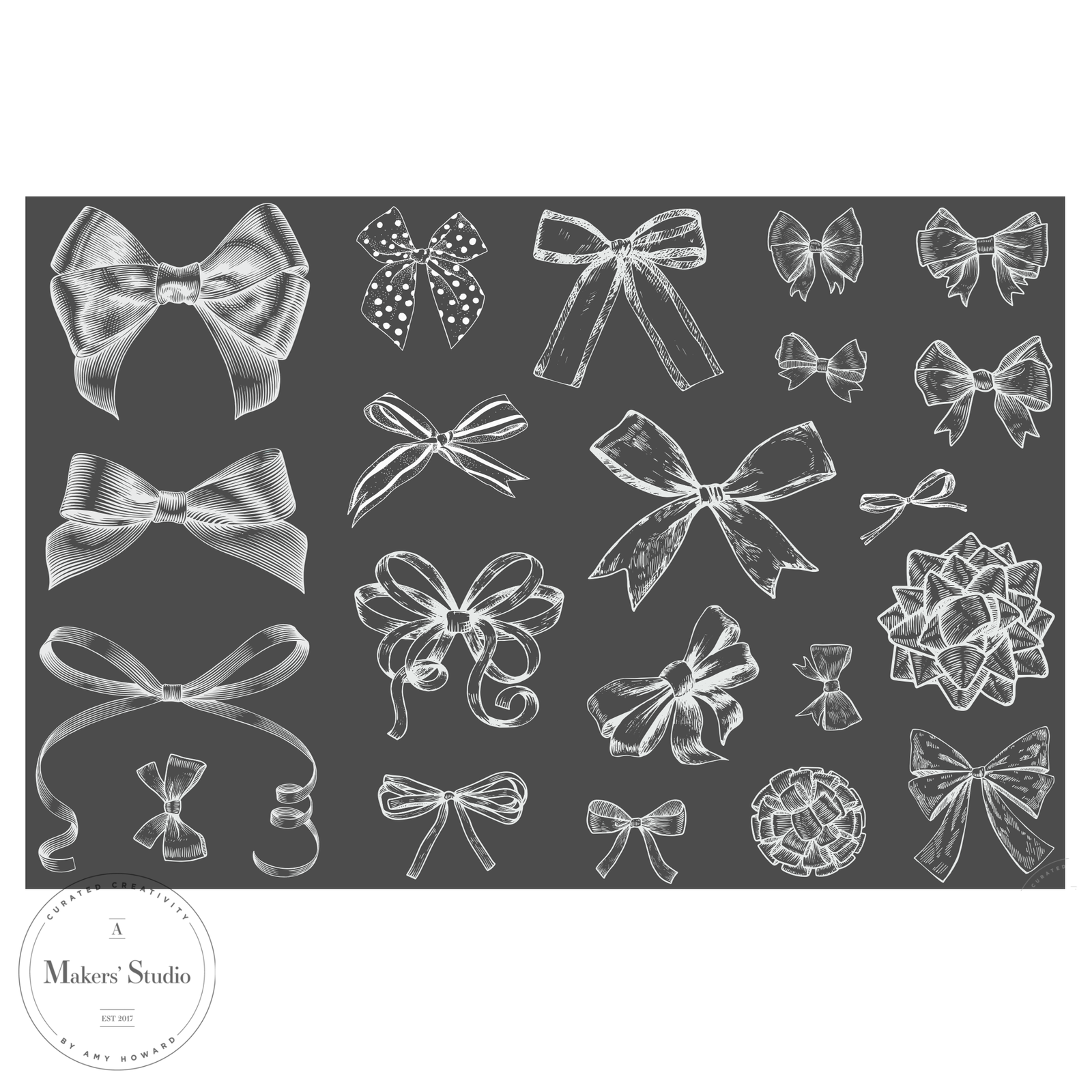 Bows - Mesh Stencil 18x12