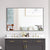 Reflections Sleek Modern Black Aluminum Framed Wall Mirror