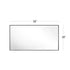 Reflections Sleek Modern Black Aluminum Framed Wall Mirror
