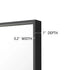 Reflections Sleek Modern Black Aluminum Framed Wall Mirror