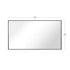 Reflections Sleek Modern Black Aluminum Framed Wall Mirror