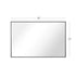 Reflections Sleek Modern Black Aluminum Framed Wall Mirror