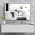 Reflections Sleek Modern Black Aluminum Framed Wall Mirror