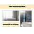 Reflections Sleek Modern Black Aluminum Framed Wall Mirror
