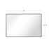 Reflections Sleek Modern Black Aluminum Framed Wall Mirror
