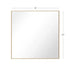 Reflections Sleek Modern Black Aluminum Framed Wall Mirror