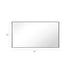 Reflections Sleek Modern Black Aluminum Framed Wall Mirror