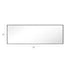 Reflections Sleek Modern Black Aluminum Framed Wall Mirror