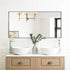 Reflections Sleek Modern Black Aluminum Framed Wall Mirror