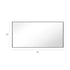 Reflections Sleek Modern Black Aluminum Framed Wall Mirror