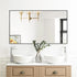 Reflections Sleek Modern Black Aluminum Framed Wall Mirror