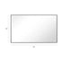 Reflections Sleek Modern Black Aluminum Framed Wall Mirror