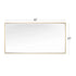 Reflections Sleek Modern Black Aluminum Framed Beveled Wall Mirror