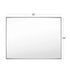 Reflections Sleek Modern Black Aluminum Framed Beveled Wall Mirror