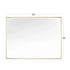 Reflections Sleek Modern Black Aluminum Framed Beveled Wall Mirror