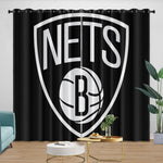 Brooklyn Nets Curtains Blackout Window Drapes Room Decoration