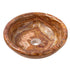 Brown Onyx Translucent Natural Stone Drop-in Vessel Sink Polished  (D)16" (H)6"