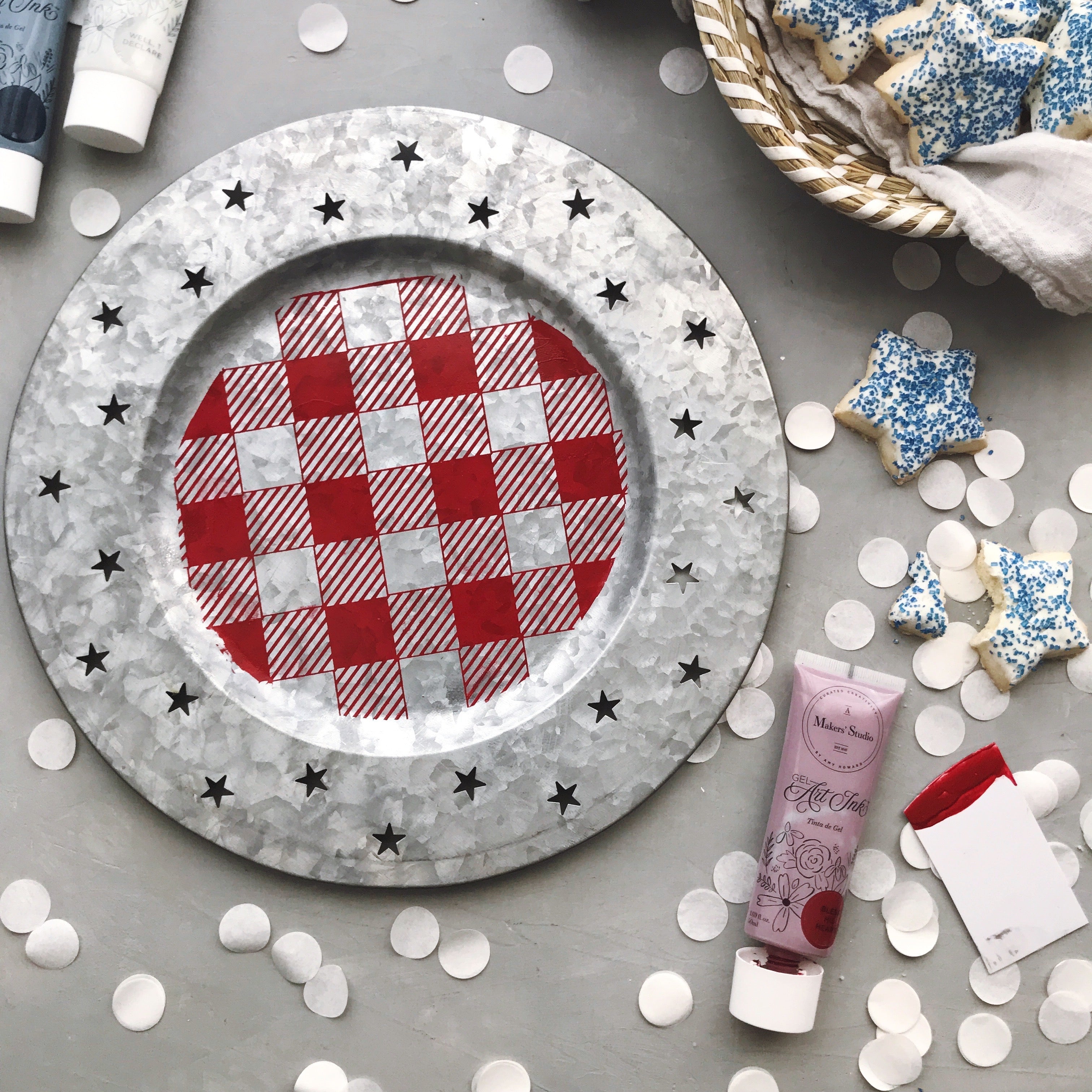 Buffalo Check - Mesh Stencil 8.5 x 11