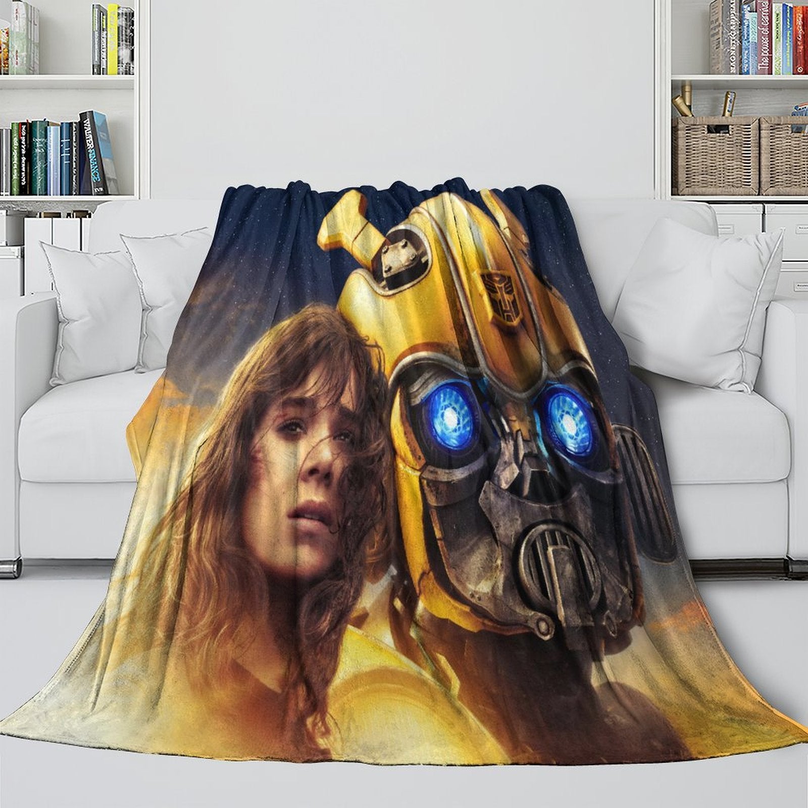 Bumblebee Blanket Flannel Throw Kids Room Decoration