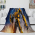 Movie Bumblebee Blanket Flannel Throw Kids Room Decoration