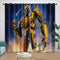 Bumblebee Curtains Pattern Blackout Window Drapes Room Decoration