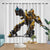 Bumblebee Curtains Pattern Blackout Window Drapes Room Decoration