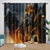 Bumblebee Curtains Pattern Blackout Window Drapes Room Decoration